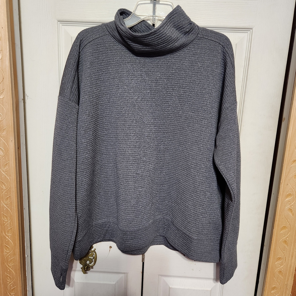 Xersion Charcoal Cowl Neck Sweater